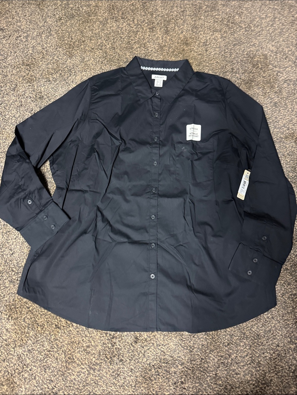Ariat Black Kirby Long-Sleeve Button-up Shirt 3x 3xl xxxl Women’s Rodeo Top New